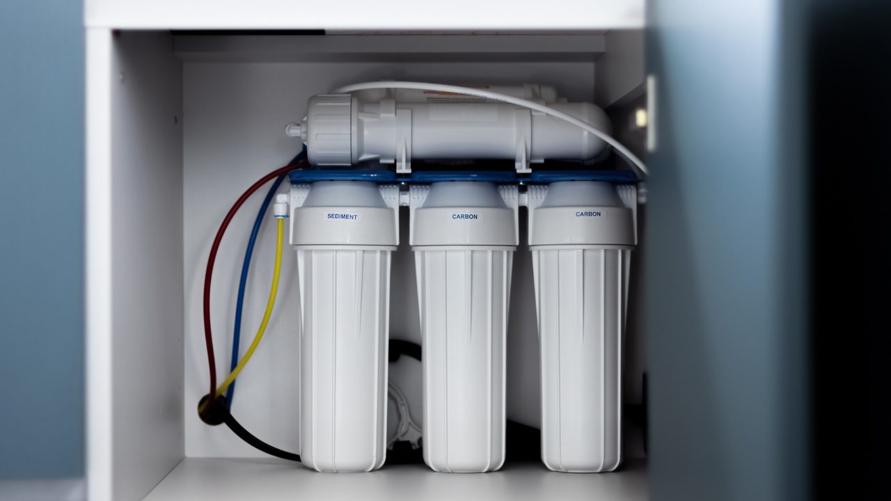 three stage inhome water filter